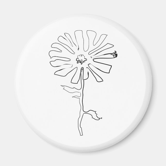 Imán flor de acequia (Frente)
