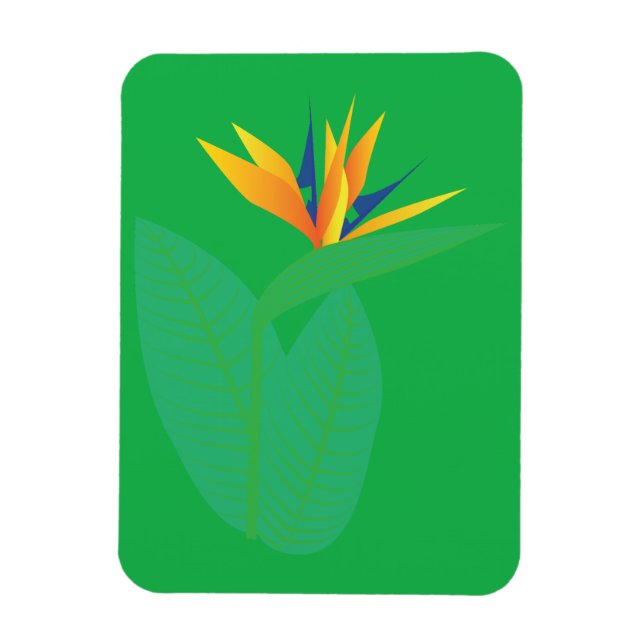 Imán Flor de Ave del Paraíso (Vertical)
