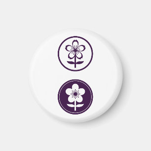 Imán flor de cerezo y flor de manzana