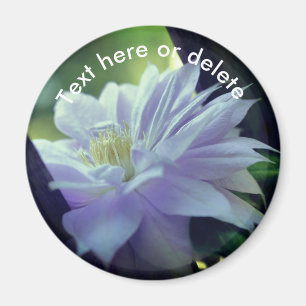 Imán Flor de Clemátide Personalizada