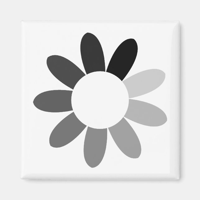 Imán flor de color (Frente)