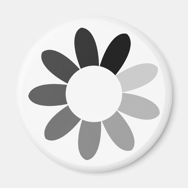 Imán flor de color (Frente)