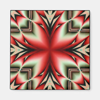 Imán flor de geo tribal