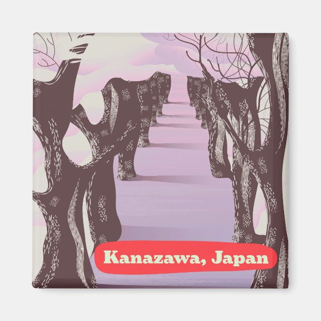 Imán Flor de Kanazawa, Japón (Frente)