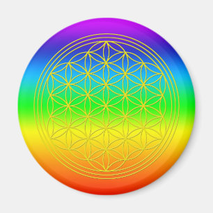 Imán Flor de la vida chakra 2