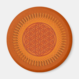 Imán Flor de la Vida / diseño de sol