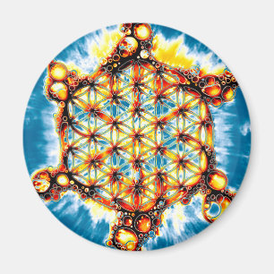 Imán Flor de la Vida - Formas Coloridas 5