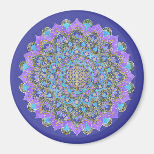 Imán Flor de la Vida - Mandala Estilo India 2
