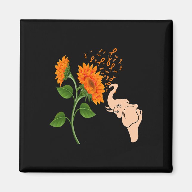 Imán Flor de leucemia (Frente)