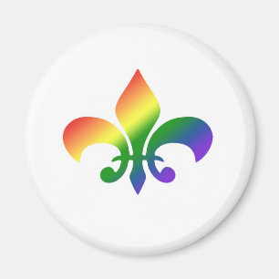 Imán Flor de lis de la pendiente del arco iris