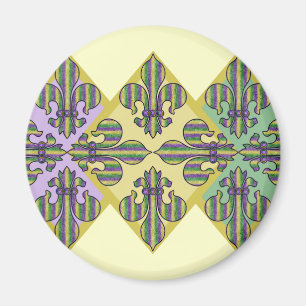 Imán Flor de lis del carnaval de la raya