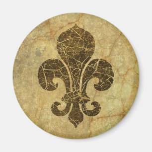 Imán Flor de lis gastada