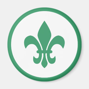 Imán Flor de Lis Verde