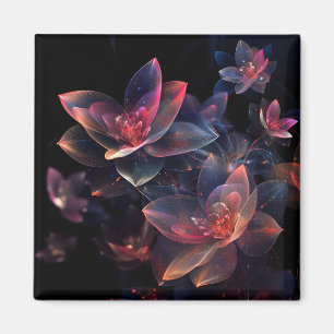 Imán Flor de Loto Cósmico Celestial en Flor