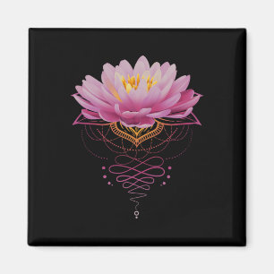 Imán Flor de Loto Espiritual Unalome Zen Meditación Yog