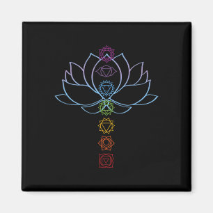 Imán Flor de Loto Espiritual Zen Chakras Alineados Yoga