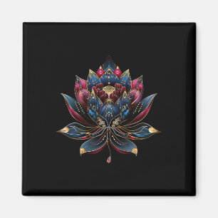 Imán Flor de Loto Vintage Budismo Zen Japonés Yoga _3
