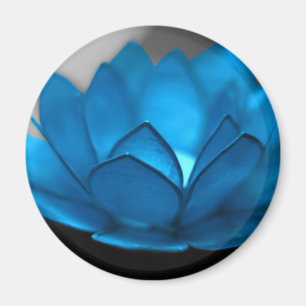 Imán Flor de Lotus azul