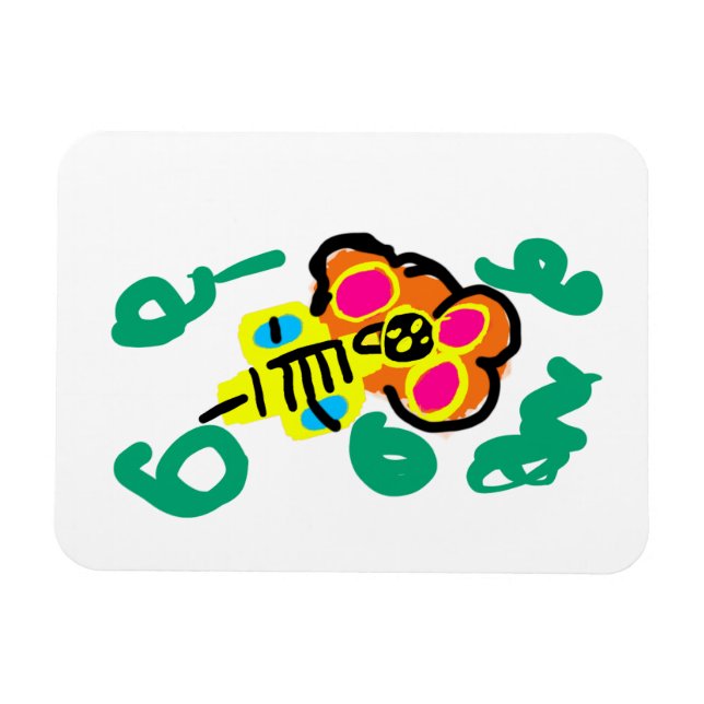 Imán Flor de miel de abeja (Horizontal)