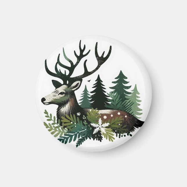 Imán Flor de Navidades silvestres (Frente)