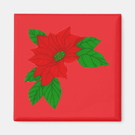 Imán Flor de Nochebuena