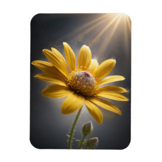 Imán Flor de Oro – Fotografía Macro de Flor Amarilla 