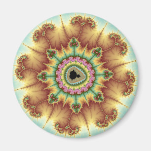 Imán Flor de otoño - Arte fractal