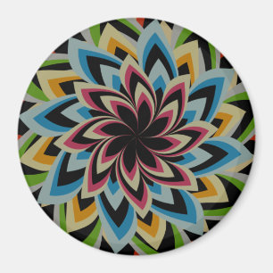 IMÁN FLOR DE REMOLINO COLORIDO