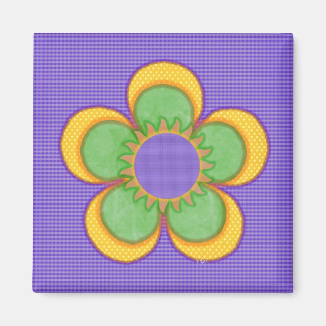 Imán Flor de sol (Frente)