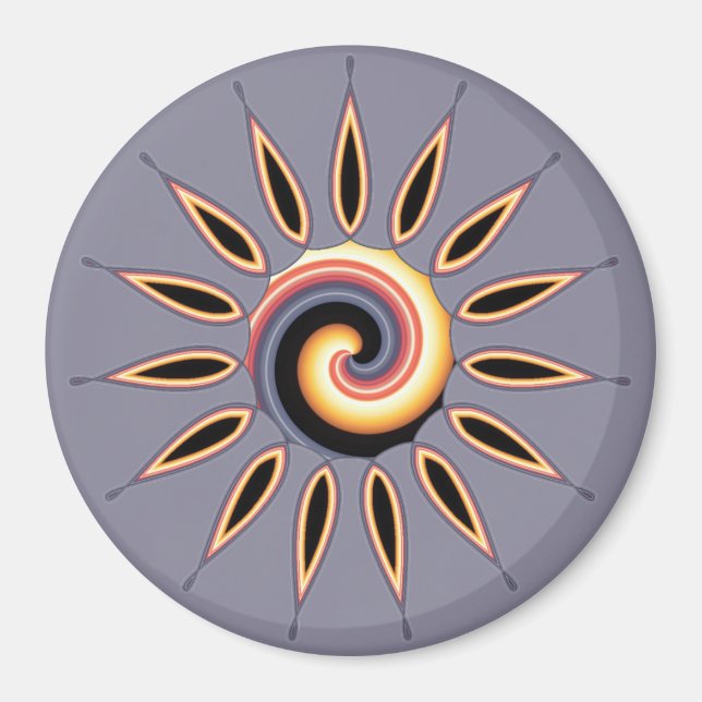 Imán Flor de sol (Frente)