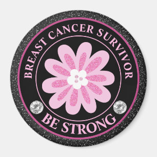 Imán Flor de Superviviente de Conciencia del Cáncer de