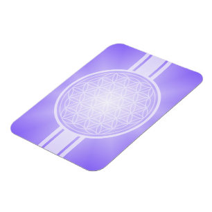 Imán Flor de vida / Blume des Lebens - transpa blanca.