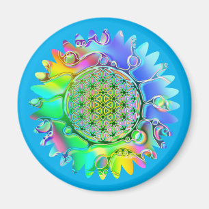 Imán Flor De Vida - Flor Geométrica 5