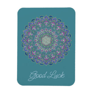 Imán Flor De Vida - Mandala Estilo India 1