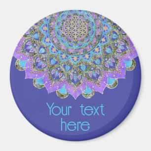 Imán Flor De Vida - Mandala Estilo India 2