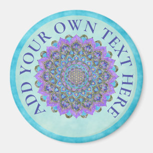 Imán Flor De Vida - Mandala Estilo India 2