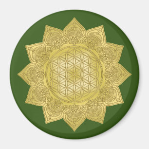 Imán Flor de vida - Mandala india 4