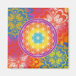 Imán Flor de vida mandala zen