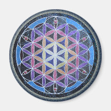 Flor de vida Mandela Magnet