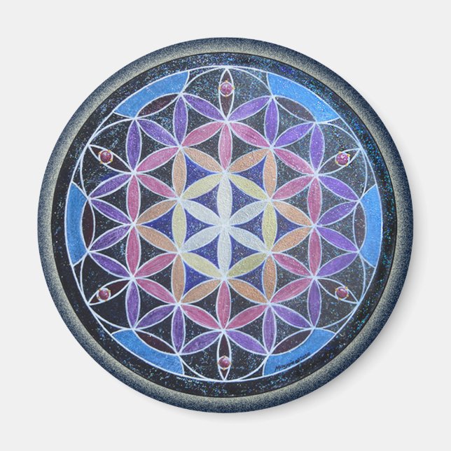 Imán Flor de vida Mandela Magnet (Frente)