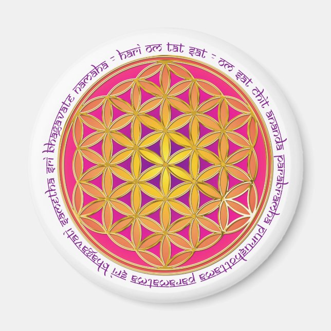 Imán Flor De Vida / Moola Mantra (Frente)