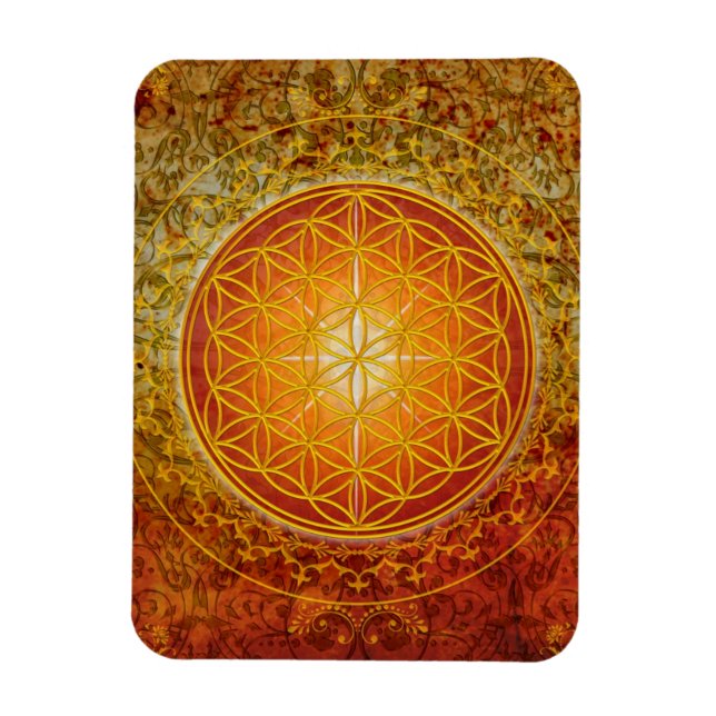 Imán Flor de vida - Ornamento III (Vertical)