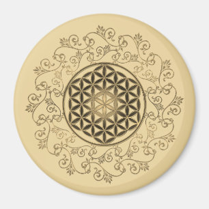 Imán Flor De Vida - Ornamentos Vintage Mandala 2