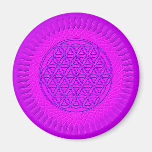 Imán Flor de vida - sol - patrón ininterrumpido 3