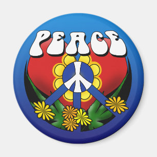 Imán Flor del corazón de la paz