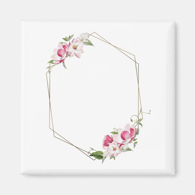 Imán Flor floral de marco (Frente)