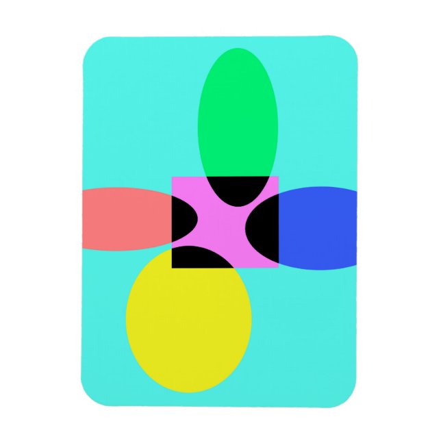 Imán Flor futurista (Vertical)