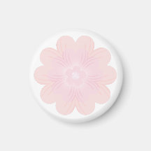 Flor Gráfica de Rosa Pastel Suave