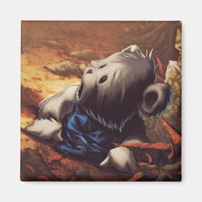 Imán Flor hacia abajo (Frente)