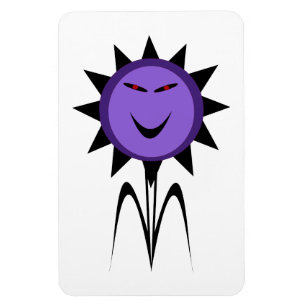 Imán Flor malvada Gótico Kawaii Halloween Magnet